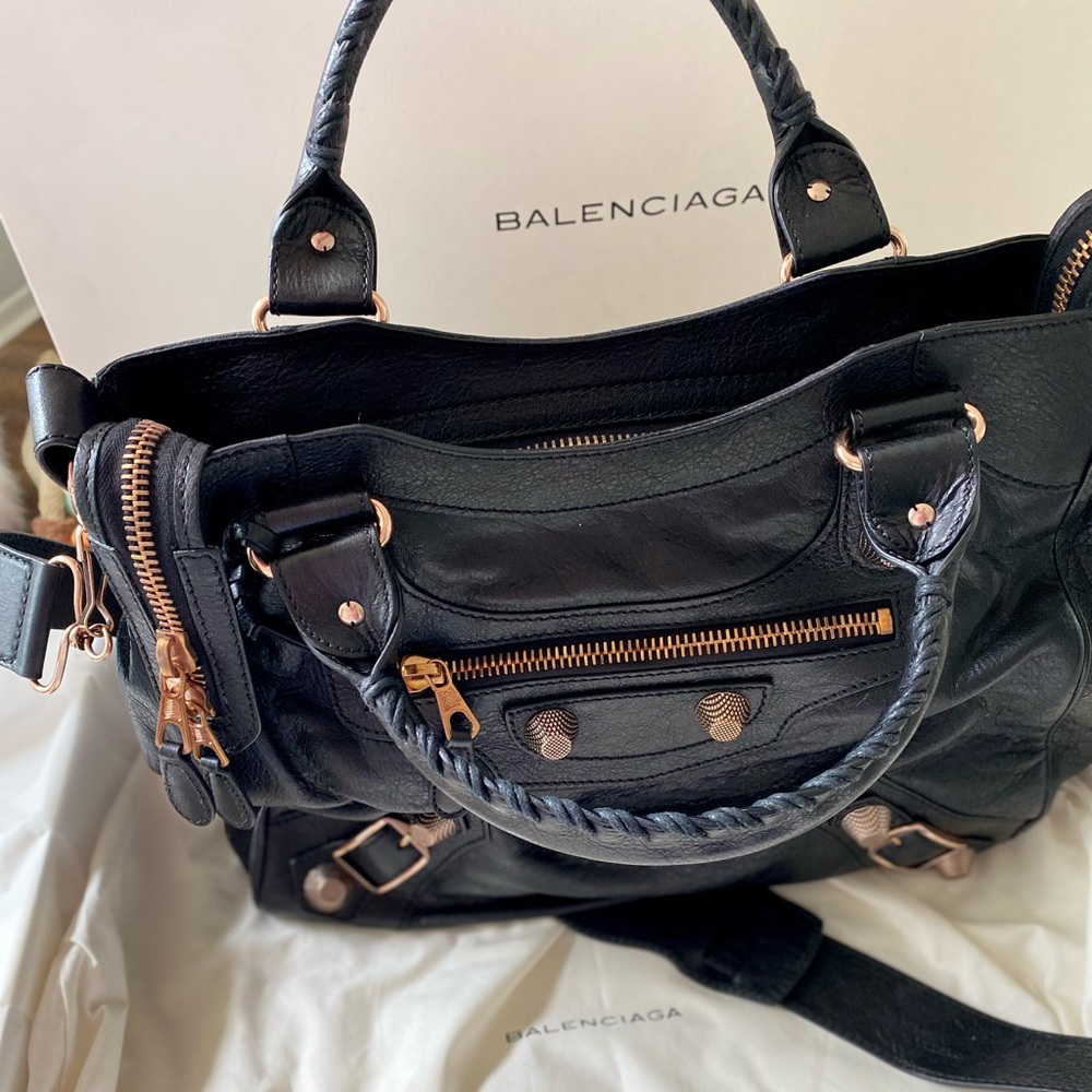Authentic Balenciaga Motocross Giant City Bag